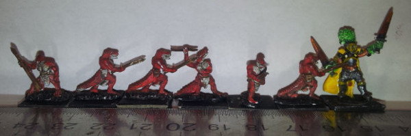 Pendraken - FL2 Lizardmen With spear